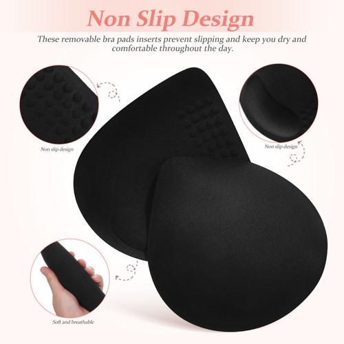 2 Paia Reggiseno Paia Donna Inserti Rimovibili Coppa Coppe Abito da Sposa - Foto 4 di 11