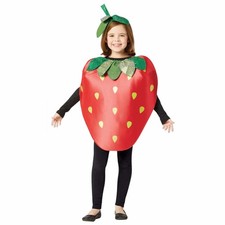 Strawberry Red Berry Healty Fruit Food Book Week Child Boys Girls Costume 7-10