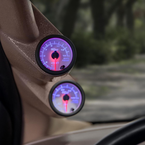 2 1/16" GLOWSHIFT WHITE 7 COLOR 1500�F EGT PYROMETER GAUGE for FORD POWERSTROKE - Bild 3 von 6