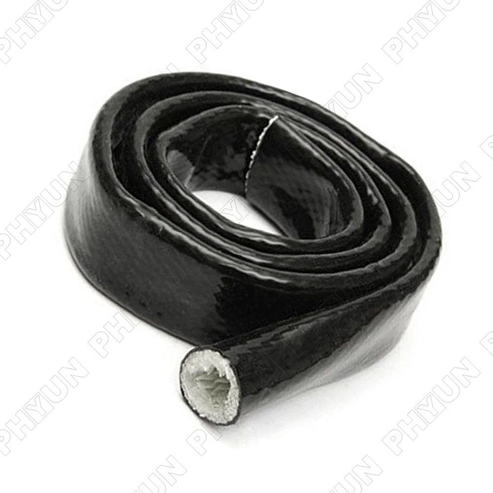 10mm ID New Black Braid Fire Sleeve Flame Heat Shield Fit For 6AN Oil Fuel Lines - Image 3 of 4