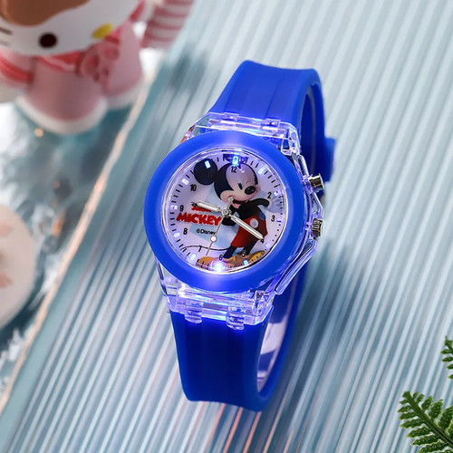 Disney Topolino Orologi Bambini Ragazze Colore Fonte di Luce Silicone Principessa - Foto 11 di 38
