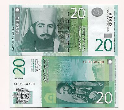 Serbia 20 Dinara P-47 Unc 2006