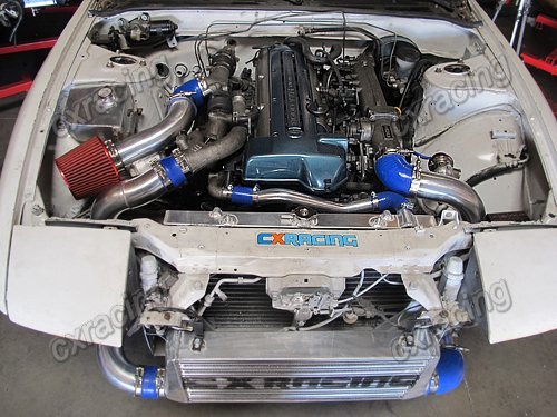 Kit de radiador de tubo de tubería intercooler 31x12x3 para 2JZ-GTE 2JZ Swap 240SX S13 S14 - Imagen 2 de 7