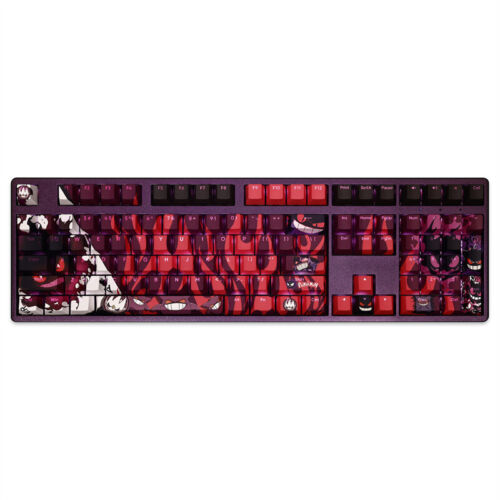 Anime Gengar Backlit Keycaps PBT 108 keys for CHERRY MX Keyboard - Picture 2 of 5
