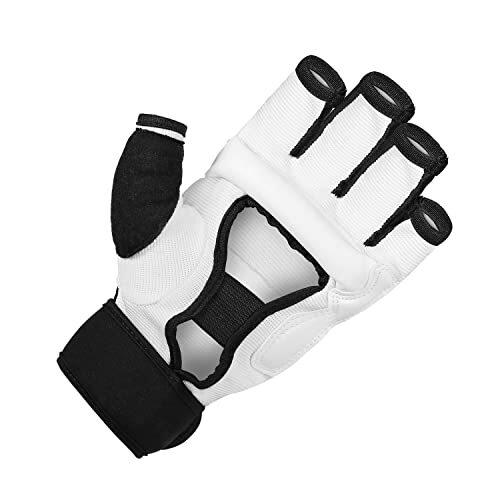 PU Leder Handgelenkbandagen Handschuhe für Boxsack Boxen Grappling Training, XL - Bild 3 von 7