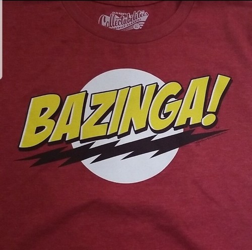 Sheldon Cooper: Bazinga Old Navy Size XL 😁 SALE Buy 2 Get 1 - Picture 1 of 3
