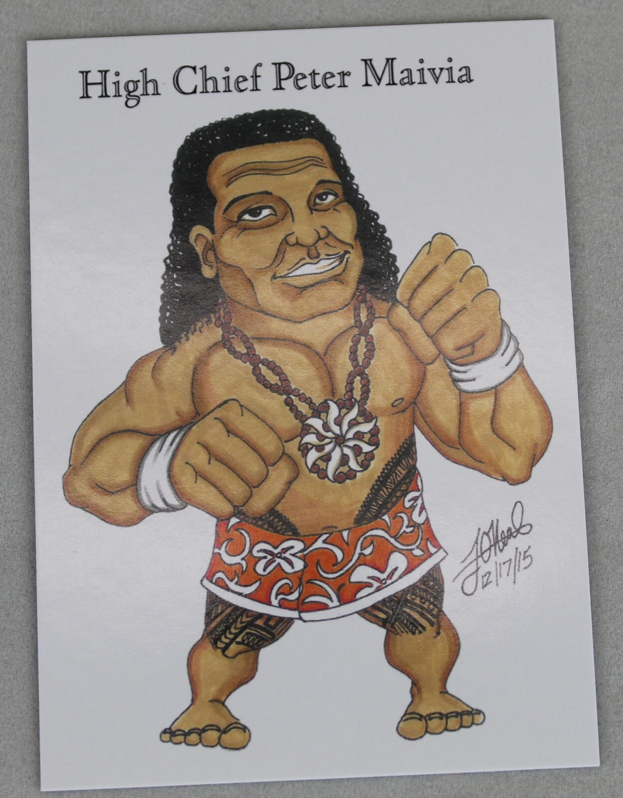 Chief Peter Maivia Pro Wrestling Hall Of Fame 2016 Trading Card NWA WWE