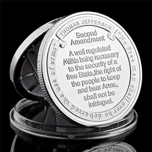 The Archangel with Prayer St Michael Challenge Coin USA Silver Coin Collection - Picture 2 of 8