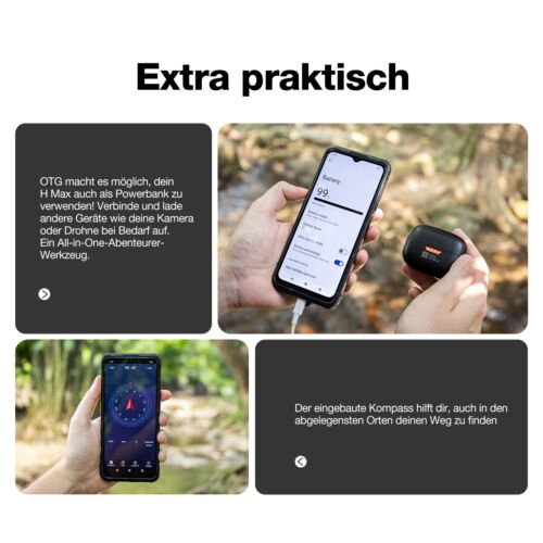 AGM HMax Outdoor Smartphone robusto sin contrato móvil 10000mAh 128GB 6.56'' NFC - Imagen 8 de 11