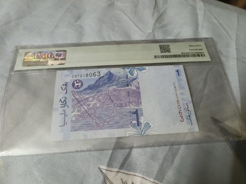 CR $1  Ali Abul Hassan MALAYSIA Note PMG 35 RARE CR 7218063 - Picture 2 of 3