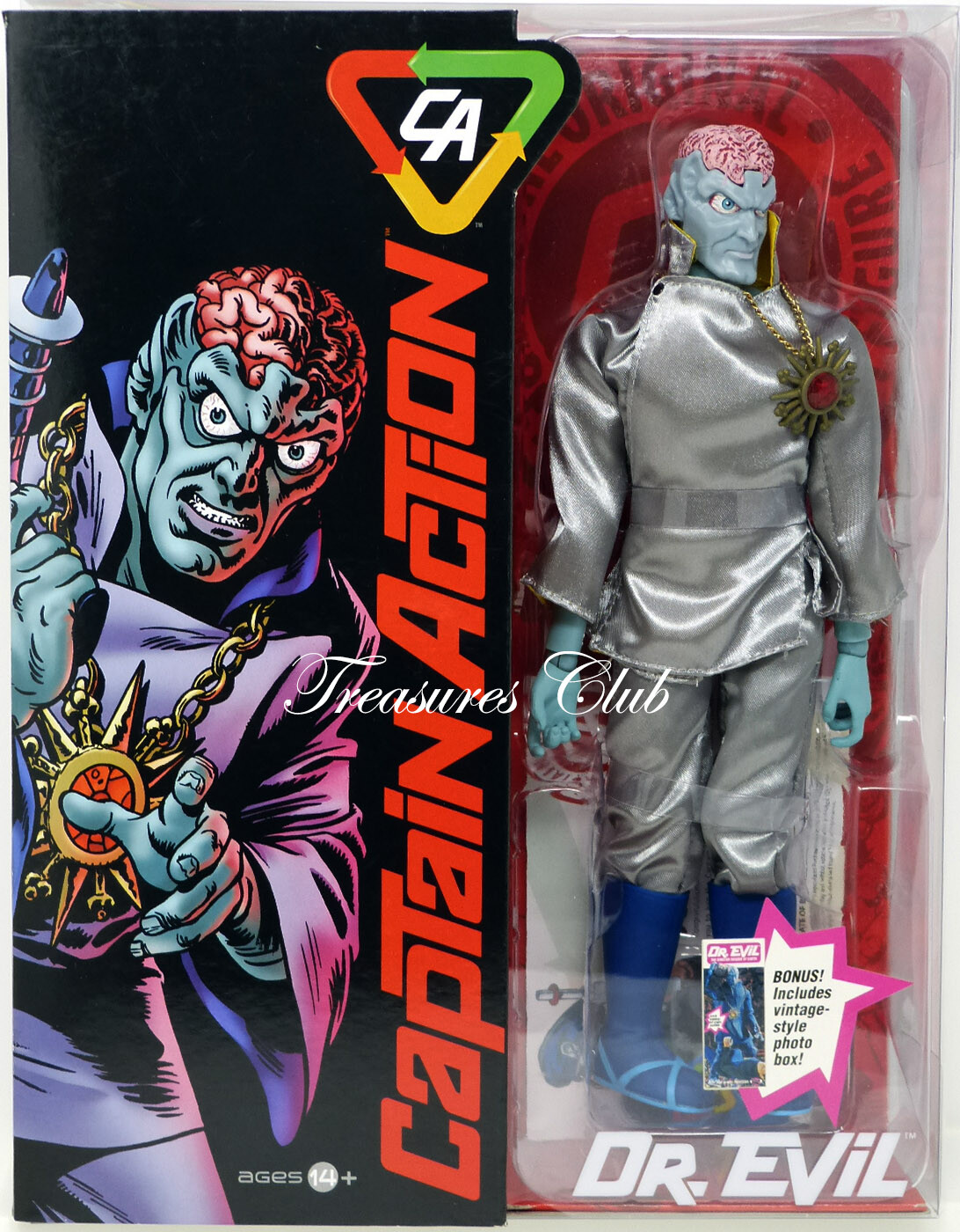 Capitán Acción Dr. Evil Figura De Acción CA1011 04-A nuevo nunca quitado de la Caja 2012 Round 2 14+ Capitán Acción Dr. Evil Figura De Acción CA1011 04-A nuevo nunca quitado de la Caja 2012 Round 2 14+