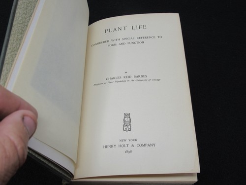Plant Life by Charles Barnes 1898 1st Ed Prior Owner: George J Peirce BOTANIST - Picture 4 of 11