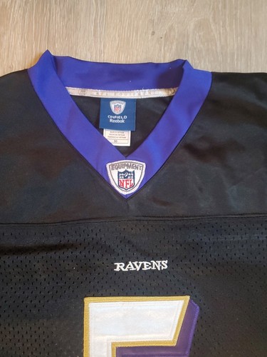 Joe Flacco Baltimore Ravens Jersey NFL Reebok On Field Mens Size 50 Sewn Black - Picture 8 of 10