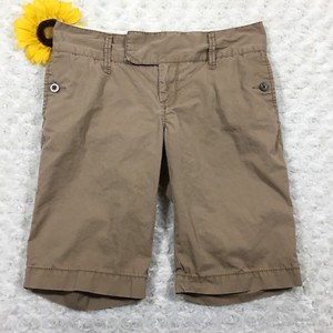 khaki beige rise shorts mid navy cotton womens