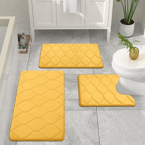 Memory Foam Bathroom Rugs, Ultra Soft & Non-Slip Bath Mat - Picture 15 of 24