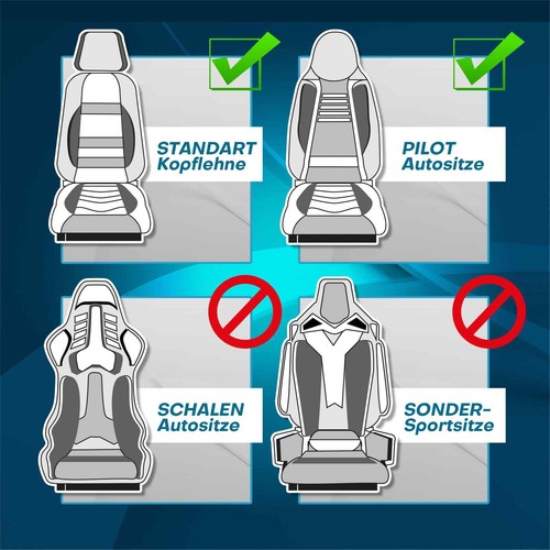 Fundas de asiento de cuero Pilot adecuadas para Audi SQ2 (negro-marrón) asientos delanteros APOL511 - Imagen 11 de 11