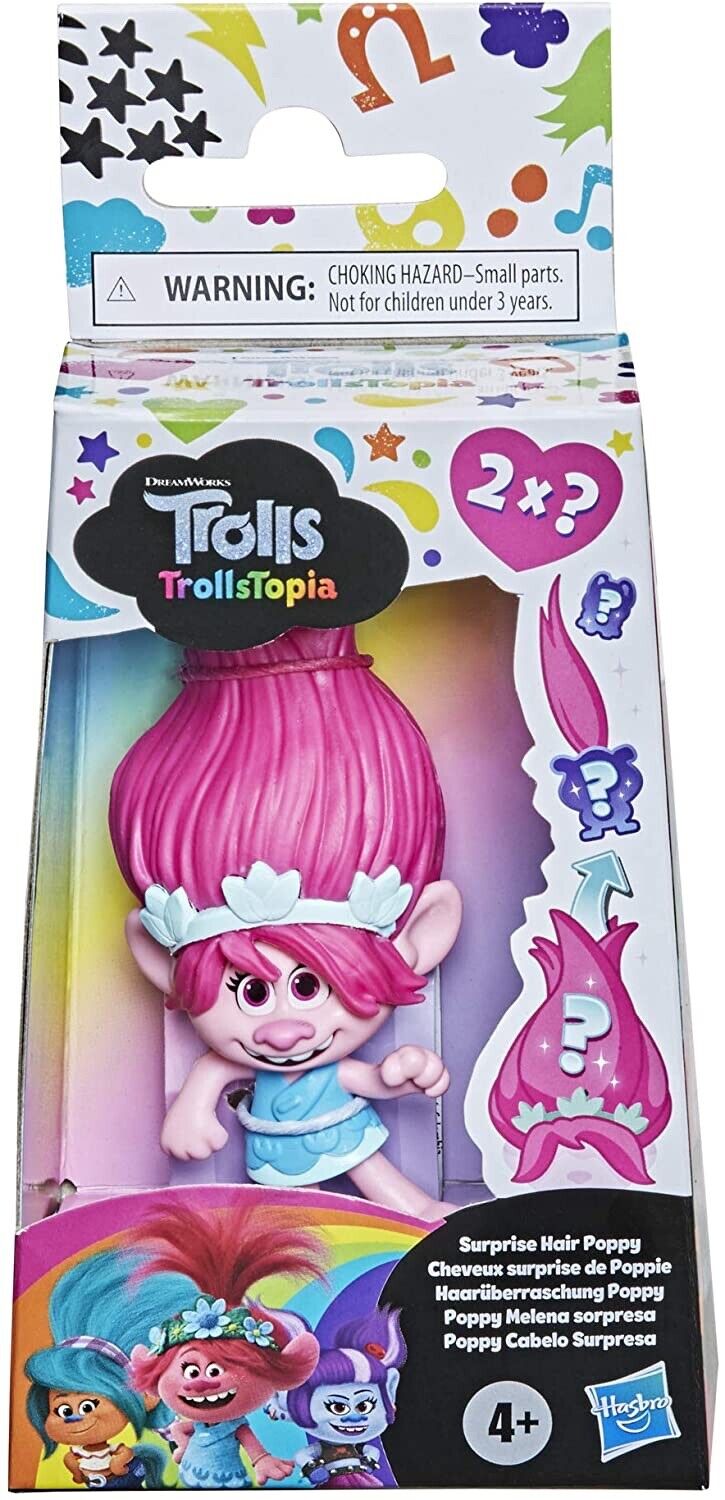 DreamWorks Trolls Surprise Mini Figure Series 9 Party Hair Trolls, 4 and Up  