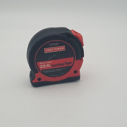 25 Foot Sears CRAFTSMAN Locking Tape Measure Measuring Heavy Duty 9 37391