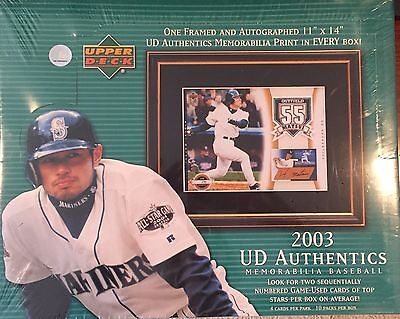 2003 Upper Deck UD Authentics Baseball Sealed Hobby Box | eBay