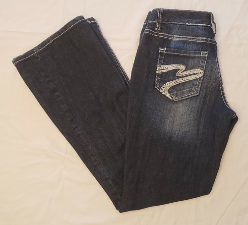 Jeans Maurices Denim Mujer 0 Cortos Azul Bootcut Elastizados Embellecidos 28X30 - Imagen 1 de 8
