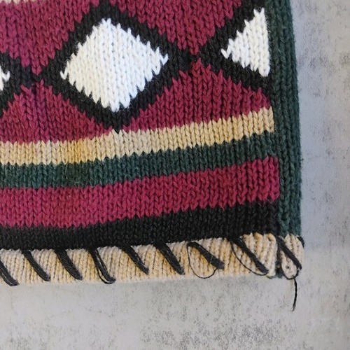 Vintage Roughrider Southwestern Aztec Sweater Vest Button Down Size Medium - Picture 9 of 12