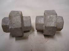 WARD 3/4" Galvanized Steel Pipe Union "New" (lot of two)