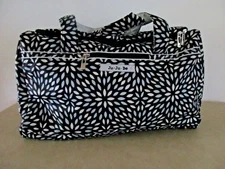 Ju Ju Be Starlet Light Weight Packable Travel Duffle Gym Bag Platinum Petals 