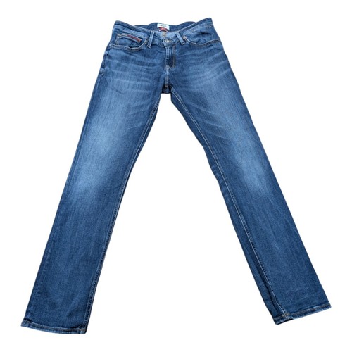 Mens Tommy Hilfiger Denim SCANTON SLIM Slim Straight Blue Jeans W32 L32 - Picture 2 of 6