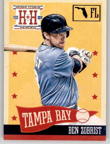 2013 Hometown Heroes State Ben Zobrist Parallel Insert MLB PWE Rays #247 - Picture 1 of 2