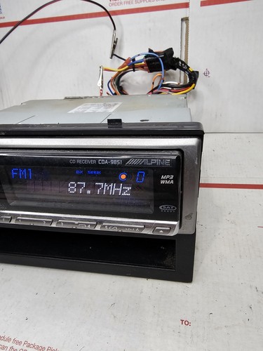 SELTENER ALPINE CDA-9851 CD MP3 PLAYER mit BLUETOOTH ADAPTER und FERNBEDIENUNG Oldschool - Bild 2 von 11