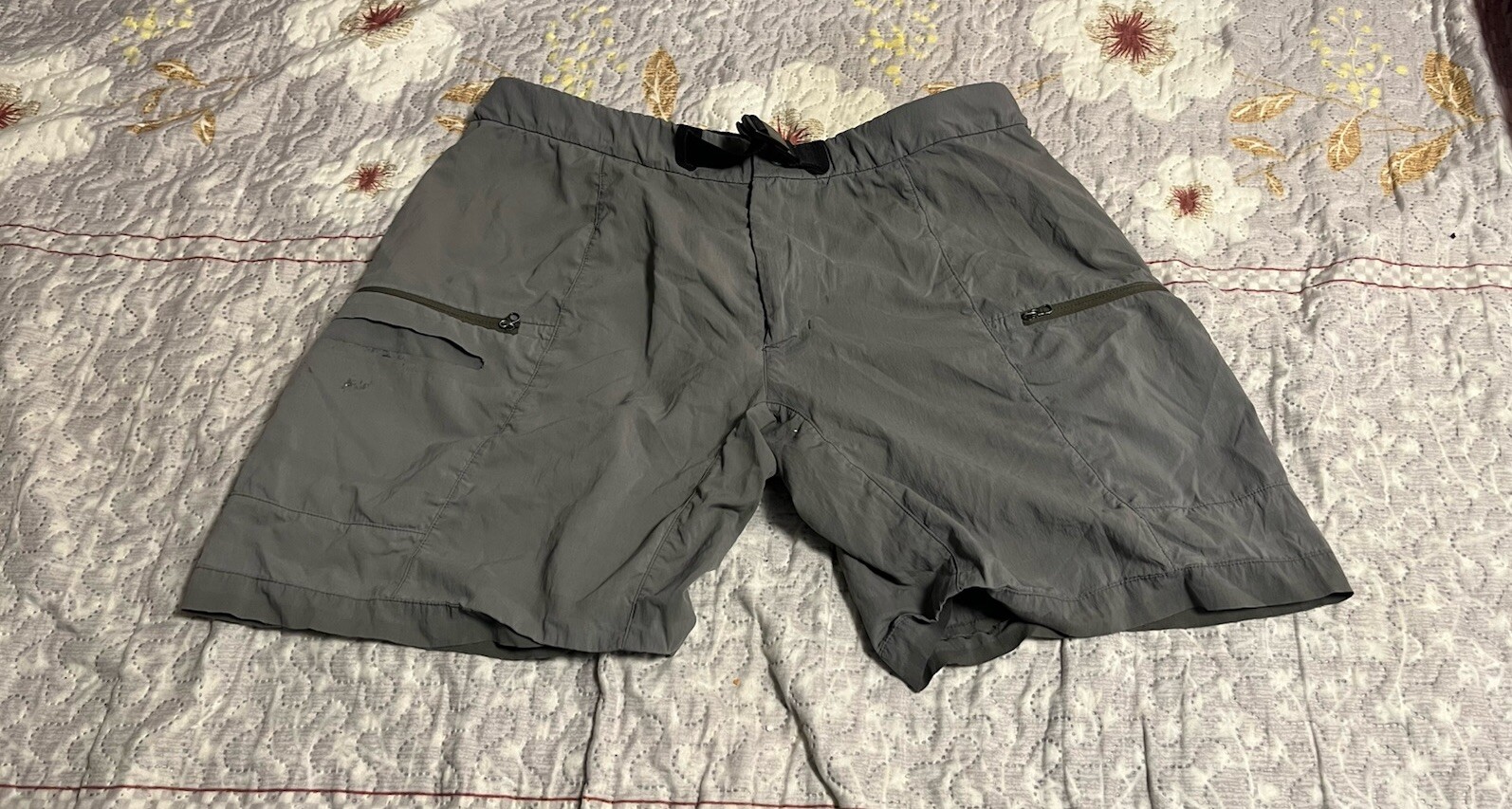 ARC'TERYX Pantaloncini vintage Arcteryx donna 12 cintura regolabile grigio escursionismo outdoor DIFETTI