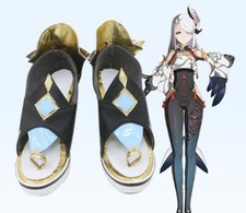 Shenhe Genshin Impact Game Cosplay Costume Shoes High Heel