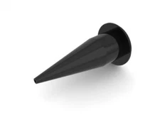 Albion Caulk Gun Nozzle, 873-3 B-Line, Black Cone, 10 pack