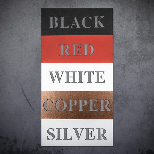 Personalized Metal Address Sign - 12-36", 5 Colors - Modern House Number Plaque - Picture 46 of 46