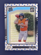 2024 Panini Donruss Optic Blue Stars Emoji #209 Bo Nix RC SP Denver Bronos NFL