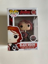 Funko Pop Marvel 103 Age of Ultron Black Widow w/ Caps Shield GameStop Exclusive