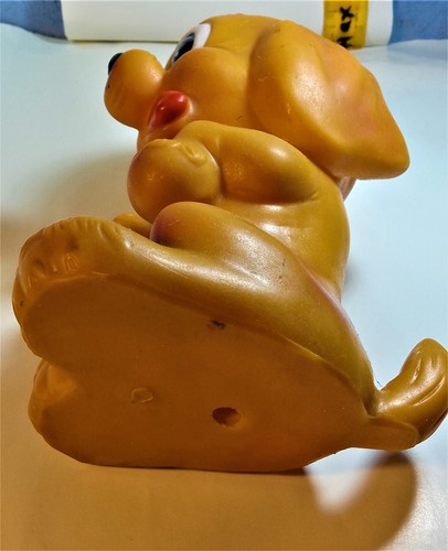 DOG RUBBER vintage TOY DOLL JUGOPLASTIKA Split - Picture 5 of 10