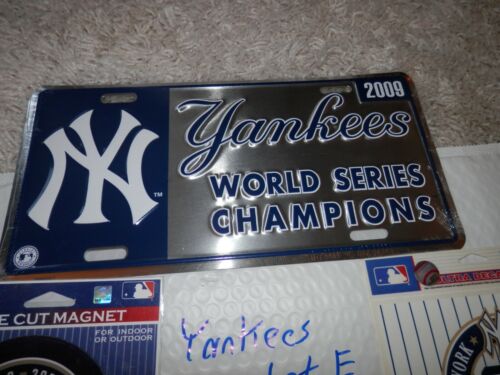 New York Yankees license plate lot magnet, cling & plush bear new vtg Lot E - Picture 2 of 12