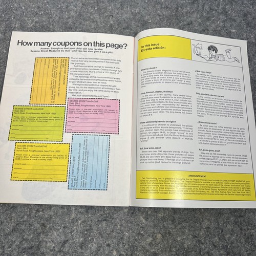 SESAME STREET MAGAZINE Issue #16 (Nov 1972) Children's Television Workshop - Picture 14 of 14