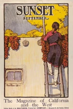 Sunset Magazine, September by Maynard Dixon Giclee Art Print + Ships Free