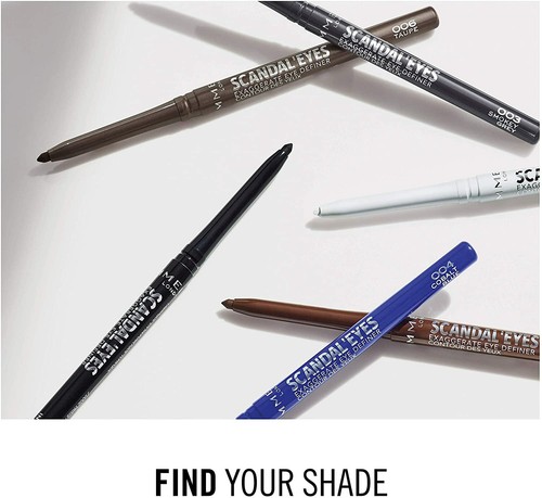 RIMMEL Scandal'Eyes Exaggerate 24Hr Eyeliner Eye Definer Pencil NEW *ALL SHADES* - Picture 6 of 27