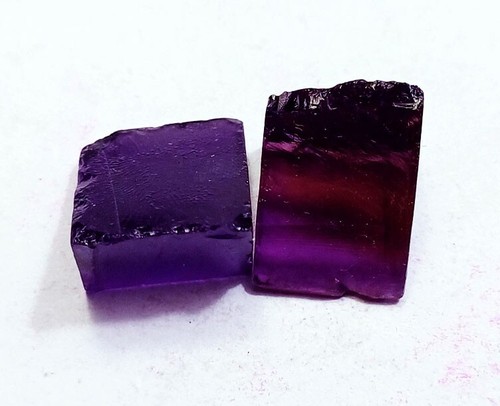 Mixed Color Zircon Rough 60.50 Ct / 2 Pcs Cambodian Loose Gemstone For Sale - Picture 5 of 6
