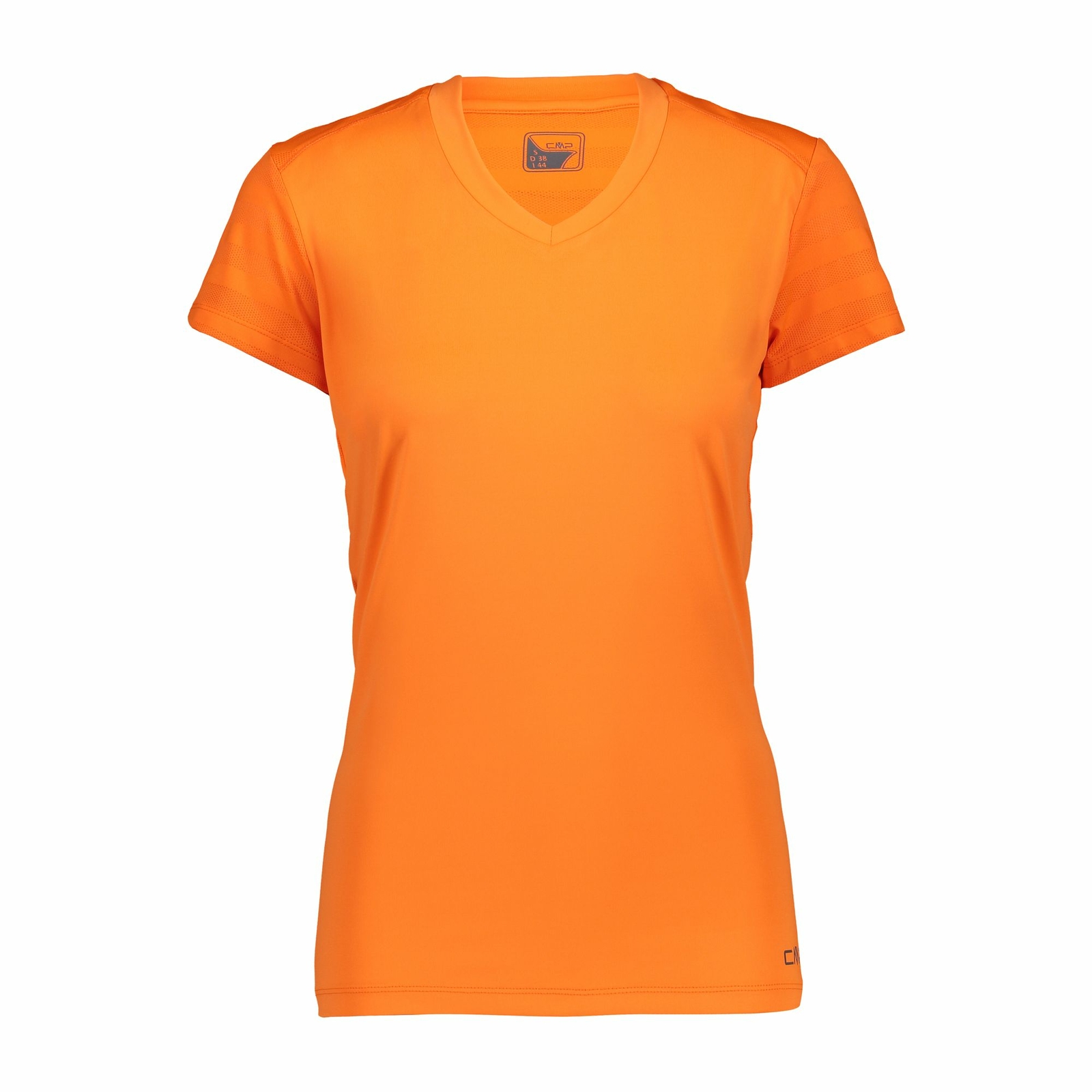 CMP Kleid Shirt Frau T-Shirt Orange Atembare Elastische Ebene Farbe CMP Kleid Shirt Frau T-Shirt Orange Atembare Elastische Ebene Farbe