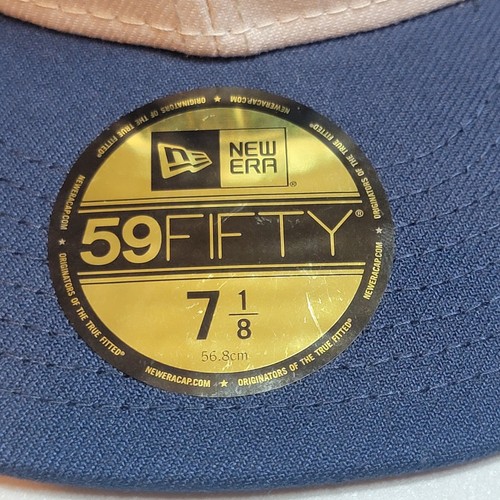New Era 59Fifty Seattle Seahawks Crema Línea Lateral Piedra Sombrero Ajustado Talla 7 1/8 Gorra - Imagen 2 de 8