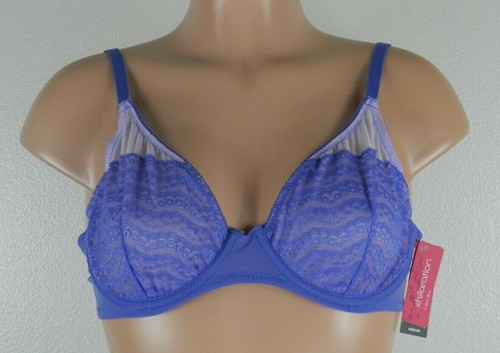 Xhilaration Damen Gr. 32B Violet Storm T-Shirt BH ungefüttert Bügel Neu mit Etikett