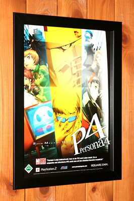 Persona 4 Square Enix PS2 Promo Rare Small Poster / Ad Page Persona 4 Square Enix PS2 Promo Rare Small Poster / Ad Page