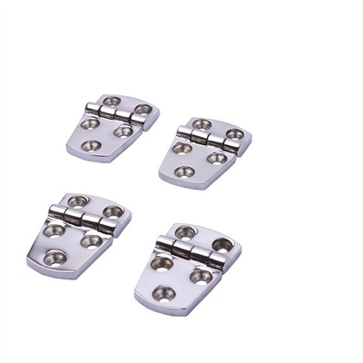 4Pcs Stainless Steel Strap Hinge Casting Boat Marine Flush Hinges 57mm*38mm