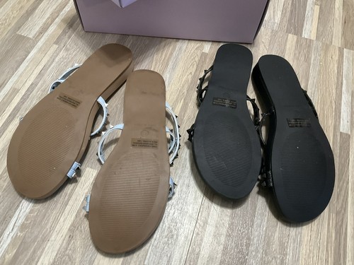 2 PAIR Madden Girl Women Studded Slides, Flip Flops 8.5, Candy-S, #4182024 - Picture 7 of 10