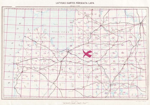 1926 Vintage army topographic map MADLIENA (Latvia), scale 1:75 000 - Picture 4 of 4