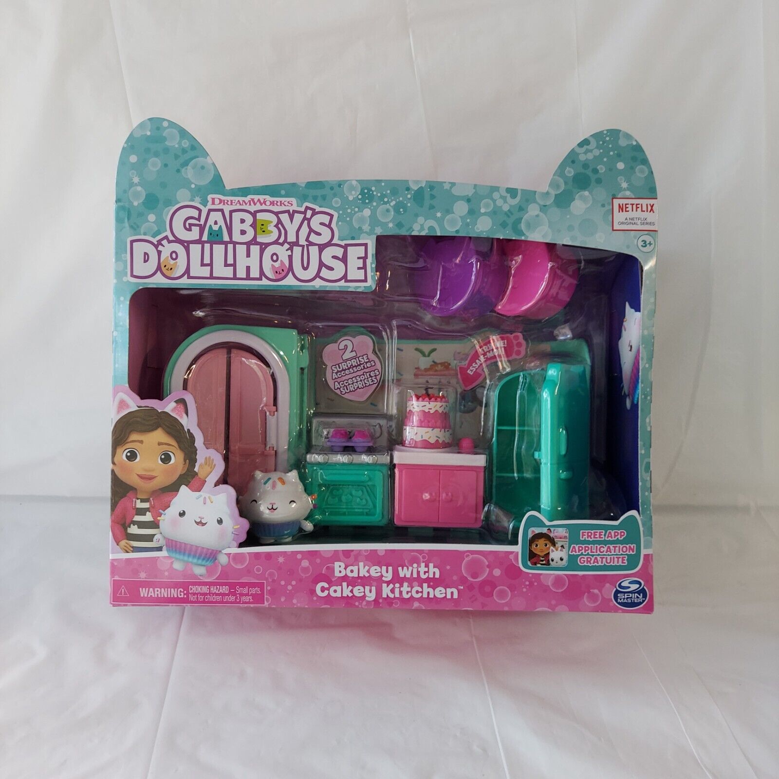 Gabby’s Dollhouse, Bakey with Cakey Kitchen Playset with Figure, for Ages 3  and up